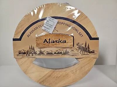 Alaska Round Ulu Bowl With 6  Ulu Knife • $36.99