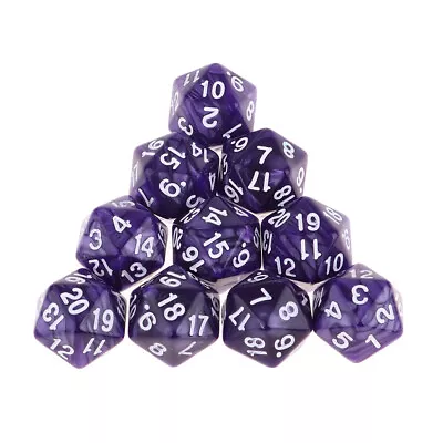 10x20 Sided Dice D20 Dice For D&D RPG • £6.64