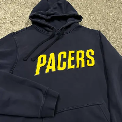 Indiana Pacers Sweatshirt Men Large Hoodie Blue NBA Basketball Pullover Nike • $35