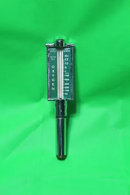 Vintage Industrial Chemical Green Gauge Oxygen  Liters STEAMPUNK • $24.15