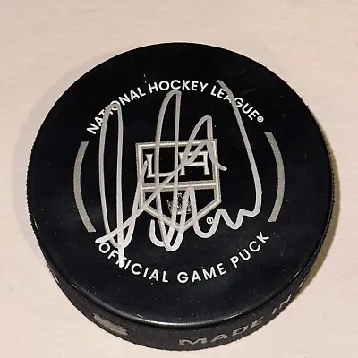 ADRIAN KEMPE Signed L.A. KINGS Official GAME Puck Beckett Authenticated (BAS) • $79.95