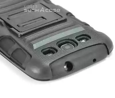 Samsung Galaxy S3 I9300 Black Rugged Heavy Duty Dual Layer Cover Case Brand New • $9.50