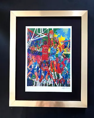 LeRoy Neiman   MICHAEL JORDAN   Signed Pop Art Mounted And Framed In New 11x14 • $149