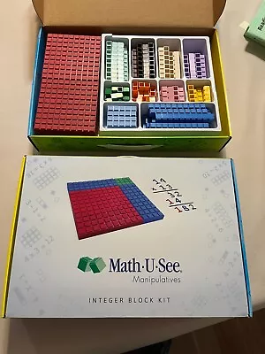 Math-U-See Integer Block Kit - Complete  Slightly Used  For  7 Demme Levels • $45.49