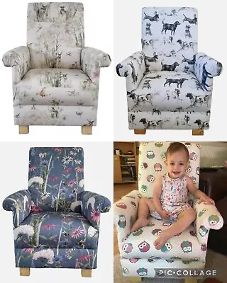 Children's Voyage Fabric Chairs Kids Armchairs Bedroom Animals Nursery Small New • £159.99