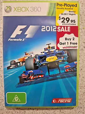 F1 Formula 1 2012 Xbox 360 PAL 2012 Racing • $6.11