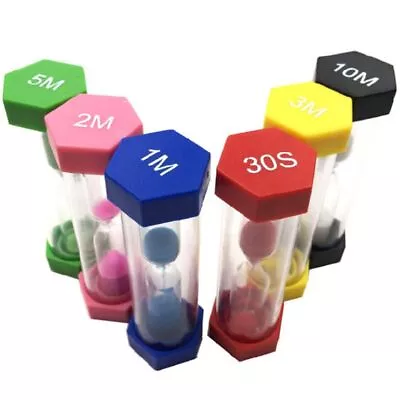 Durable Games Classroom Rotating Hourglass Sand Timer 6 Colors 1/2/3/5/10mins • $20.80