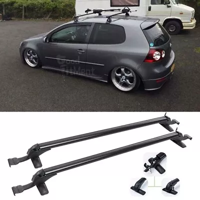 For VW MK5 MK6 MK7 Car Top Roof Rack Cross Bars 43.3  Luggage Cargo Carrier+Lock • $139.85