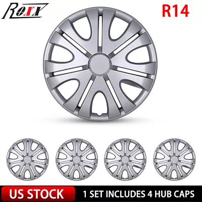 14  Set Of 4 Lacquer Wheel Covers Snap On Full Hub Caps Fit R14 Tire & Steel Rim • $38.99