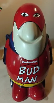 Vintage Budweiser 1989 Bud Man Beer Stein Man Cave Desk Office Den Ceramic • $24.99