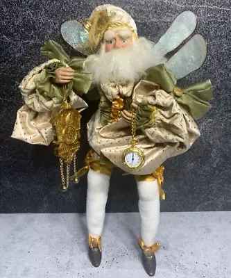 VERY RARE Limited Edition Mark Roberts -  15  Fairy Elf Santa With Pocket Watch • $125