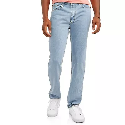 Men's Regular Jeans Original Denim Straight Mens 5 Pocket Tall & Big Pants New • $22.99