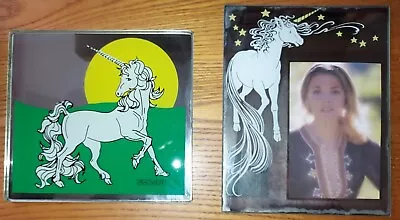 UNICORN GEM Vintage Mirror (Headwest) & Picture Frame 1970's Ships Free VeryGood • $22.49