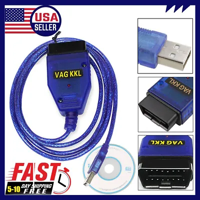 $12.05 • Buy KKL Scanner Tool For VAG-KKL 409.1 Diagnostic Cable OBD2 II For VW Audi Test Kit