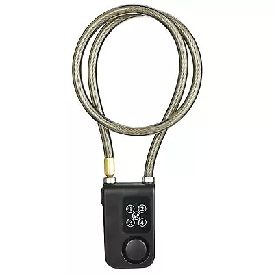 Motorcycle Chain Cable Lock With Alarm Remote Combination Bike Keyless FOD • $29.37