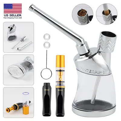 Portable Water Bong Smoke Pipe Smoking Pipes Mini Tobacco Hookah Shisha For Gift • $10.75