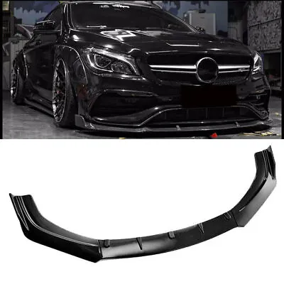 Car Front Bumper Lip Spoiler Splitter Body Kit Fit Mercedes-Benz Carbon Fiber • $47.91