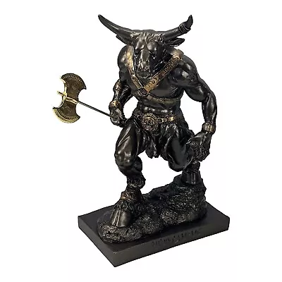 Minotaur Warrior With The Minoan Double Edge Axe Greek Monster Statue Sculpture  • $72.90