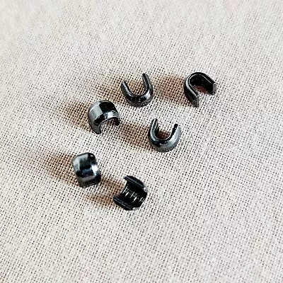 6 Metal Zipper Stops #10 Top Bottom Stoppers Gun Metal Black Ships From USA! • $1.69