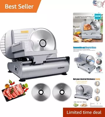 Meat Slicer - Electric Deli Food Cutter With 2 Removable Stainless Steel Blades • $260.99