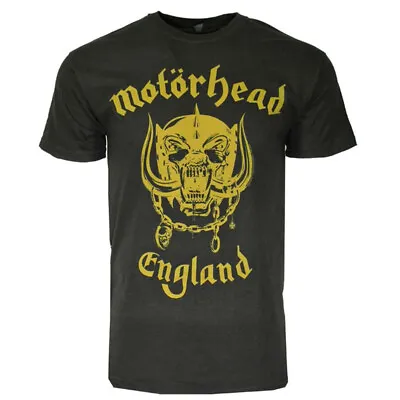 Authentic Motorhead Gold England Logo T-Shirt S M L XL 2XL NEW • $27.95