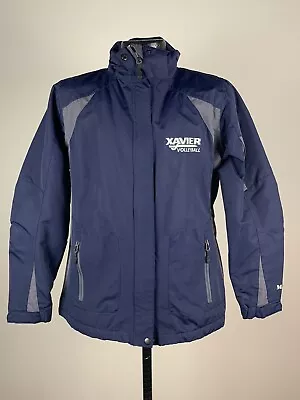 Women’s Xavier Musketeers Volleyball Navy Blue Full Zip Windbreaker Team Jacket • $24