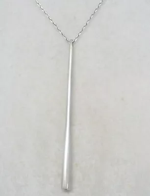 Estate Me & Ro Sterling Modern Necklace 2” Heart Tag 3.6 Grams. • $16.50