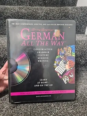 German All The Way Cd And Book Course! Living Language Learning German  • £23