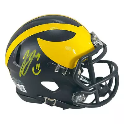 J.J. McCarthy Signed Michigan Wolverines Speed Mini Football Helmet (Beckett) • $219.95