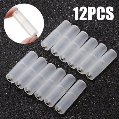 12/Lots AAA To AA Cell Battery Converter Adaptor Case Switcher Storage Holder • $7.97