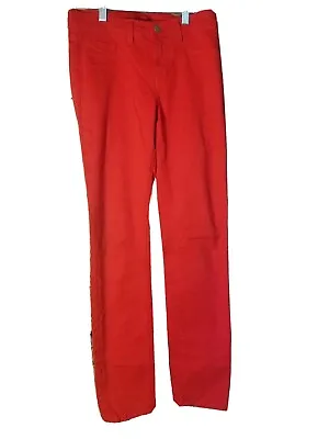J Brand Skinny Leg Women's Jeans Mid Rise Size 26 Bright Red T71 • $13.50