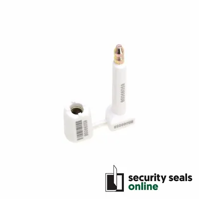 White Heavy Duty Shipping Container Bolt Seals Security Lock Qty 10/20/50 • $26.95