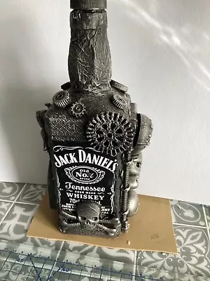 Steampunk  Decorated  Mixed Media  Jack Daniels  70cl  Empty Bottle No 23 • $30.31