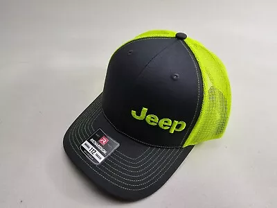 Jeep Logo Cap Emblem Wrangler Grand Cherokee Off Road Embroidered Hat Truck SUV • $28.99