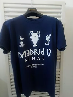 £12.99 • Buy Champions League Final 2019  Black T Shirt Liverpool V Tottenham  Large 