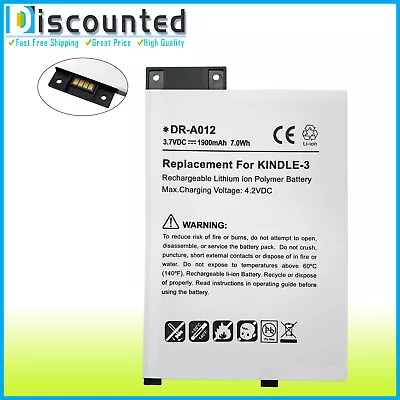 Replacement Battery For Amazon Kindle 3 3G Ⅲ Keyboard Graphite D00901 EReader • $15.95