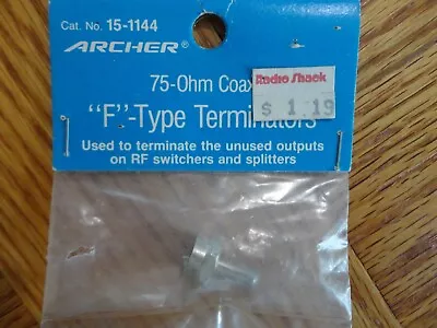 Archer F-Type 75 Ohm Coaxial End Cap Terminator For Unused Outputs On RF Switch • $1.49