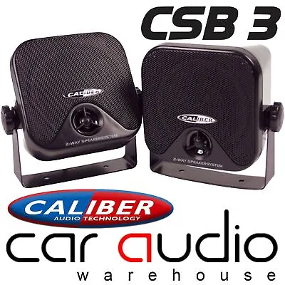 Caliber CSB3 Car Motorhome Tractor Camper Van Boat Caravan Pod Box Speakers • £49.95