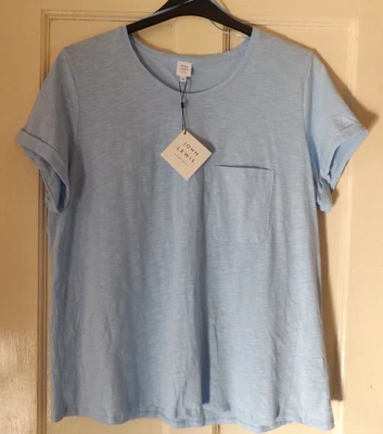 $21.90 • Buy John Lewis Sky Blue Gather Back T-Shirt. Size 18. New With Label
