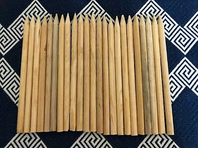 $6.24 • Buy NEW Wood Sticks 24 Pk Crafts Corn Dog Candy Apple Pointed 6 3/4  Long FREE SHIP
