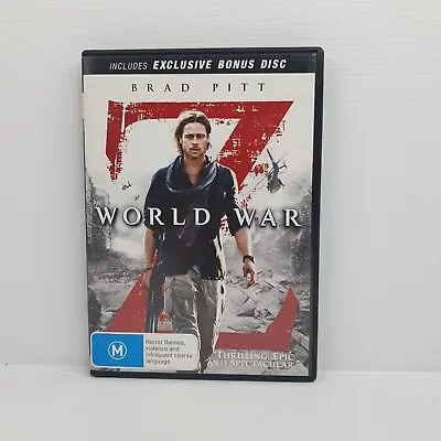 World War Z Movie Dvd Region 4 Zombie Suspense Movie Brad Pitt 2 Disc VGC • $5.99