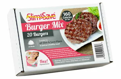 £27.99 • Buy Slim&Save- 20 High Protein Meal Replacement Burger Mix - VlCD Meat Free Burgers