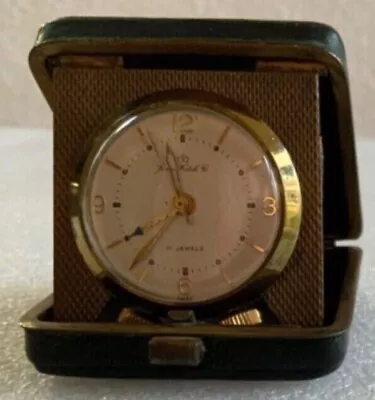 Vintage Folding Travel/Purse Alarm Watch HOME WATCH CO. WORKS Very Good • $185