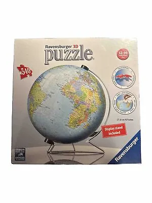 Ravensburger 3D Puzzle World Globe 540 PCS. Item No. 12436 NEW Sealed • $4.99