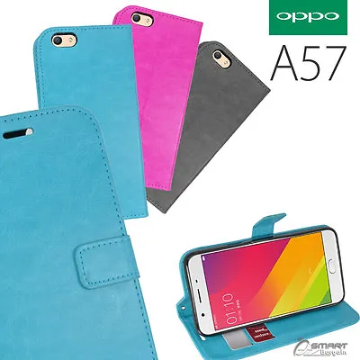 $7.99 • Buy Wallet Flip Card Slot Stand Case Cover For Oppo Oppo A57