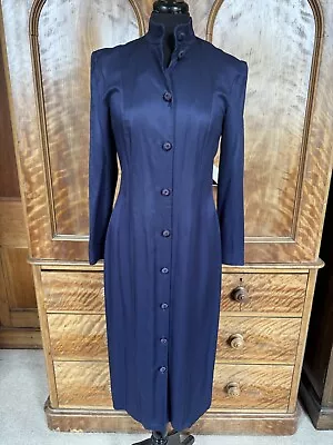 Lovely Monsoon Collection Navy Maxi Evening Coat Size 10 • £15