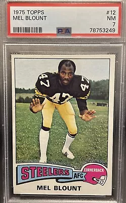 1975 Topps #12 Mel Blount Psa 7 Near Mint Rookie Rc Hof Steelers Southern U • $94.71