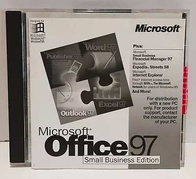 Microsoft Office 97 Small Business Edition Word Excel Outlook Publisher Sm Bus • $17.99