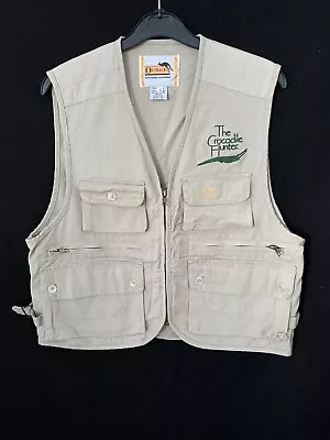 Outback The Crocodile Hunter Zookeeper Safari Gilet Waistcoat Safari Jacket S • £17.93