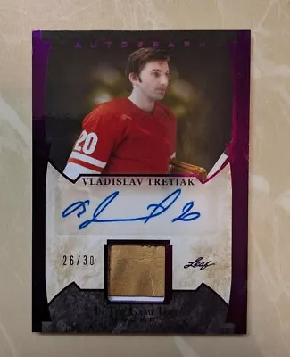 2023 Leaf In The Game Used Vladislav Tretiak Autograph Relic Card /30 • $1.25